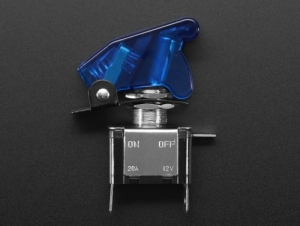 [로봇사이언스몰][로봇사이언스몰][Adafruit][에이다프루트] Illuminated Toggle Switch with Cover - Blue id:3306>>메이키 활동에 필요한 센서, 헤더, 건전지홀더 등