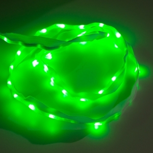 [로봇사이언스몰][로봇사이언스몰][Sparkfun][스파크펀] Sewable LED Ribbon - 1m, 50 LEDs (Green) com-14137>>메이키 활동에 필요한 센서, 헤더, 건전지홀더 등