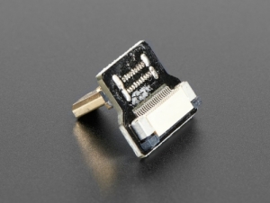 [로봇사이언스몰][로봇사이언스몰][Adafruit][에이다프루트] DIY HDMI Cable Parts - Right Angle (R Bend) Micro HDMI Plug id:3557>>라즈베리파이 학습에 필요한 키트 및 부품