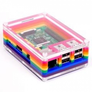 [로봇사이언스몰][로봇사이언스몰][Pimoroni] Pibow 3 (Raspberry Pi 3, 2, & B+)  Rainbow pim147>>라즈베리파이 학습에 필요한 키트 및 부품