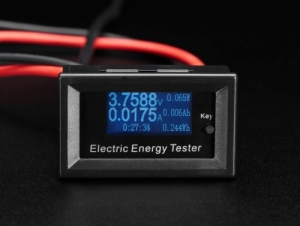 [로봇사이언스몰][로봇사이언스몰][Adafruit][에이다프루트] Mini Power Meter with Voltage, Current, Watts, mAh & mWh Display id:3624>>메이키 활동에 필요한 센서, 헤더, 건전지홀더 등