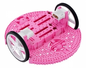 [로봇사이언스몰][로봇사이언스몰][Pololu][폴로루] Romi Chassis Kit - Pink #3501>>코딩교구 상품