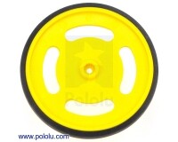[로봇사이언스몰][Pololu][폴로루] 2-5/8inch Plastic Yellow Wheel Futaba Servo Hub #228