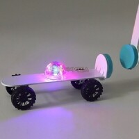 [로봇사이언스몰] SA LED 창작용 자석으로 가는 자동차(손잡이형-안전자석)(5인 세트)