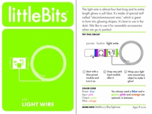 [로봇사이언스몰][로봇사이언스몰][LittleBits][리틀비츠] light wire sku:650-0046>>자석 연결 방식으로 쉬운조립