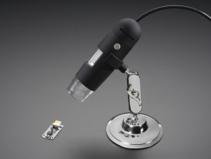 [로봇사이언스몰][로봇사이언스몰] [Adafruit][에이다프루트] USB Microscope - 5MP interpolated 220x magnification / 8 LEDs id:636>>메이키 활동에 필요한 센서, 헤더, 건전지홀더 등