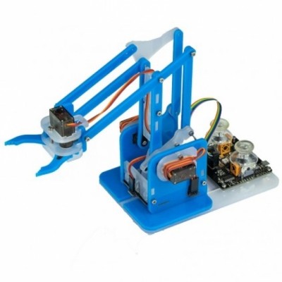 [로봇사이언스몰][로봇사이언스몰] MeArm Robot Arduino Compatible Kit - Blue #4507(아두이노보드 별매)>>스마트팩토리, 로봇암