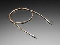 [로봇사이언스몰] [Adafruit][에이다프루트] 3.5mm Stereo Male/Male Cable - Gold Metal - 1 meter long id:4066