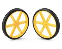 [로봇사이언스몰][Pololu][폴로루] Pololu Wheel 90×10mm Pair - Yellow #1437