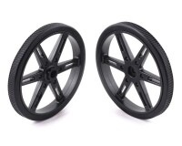 [로봇사이언스몰][Pololu][폴로루] Pololu Wheel for Standard Servo Splines (25T, 5.8mm) - 70×8mm, Black, 2-Pack #4925