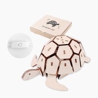 DIY 나무 메이커 키트 - 거북이 무드등 만들기(설명서, USB 램프 포함)
