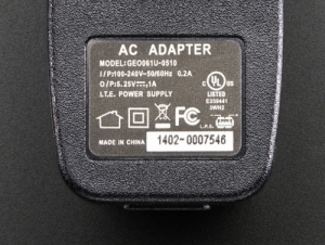 [로봇사이언스몰][로봇사이언스몰][라즈베리파이] 5V 1A (1000mA) USB port power supply - UL Listed id:501>>라즈베리파이 학습에 필요한 키트 및 부품